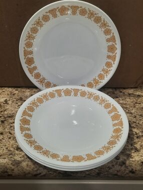 Corelle Butterfly Gold Plates X 4